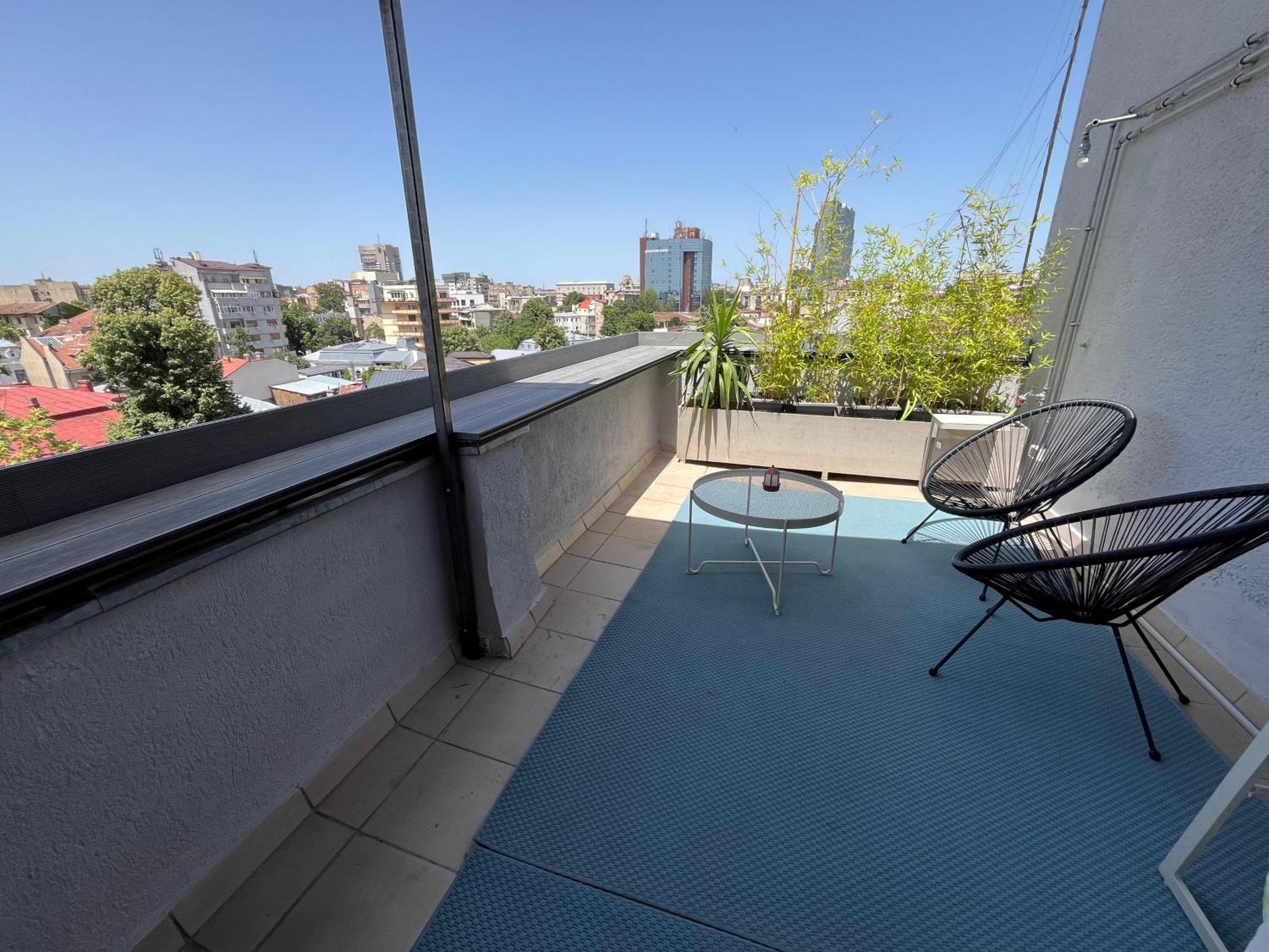 Terrace View Downtown Studio Bukarest Exterior foto