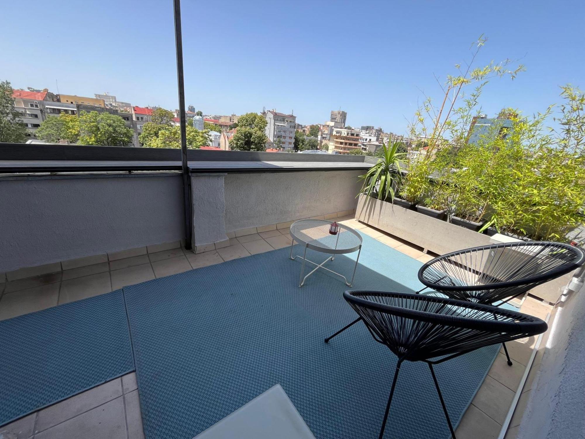 Terrace View Downtown Studio Bukarest Exterior foto