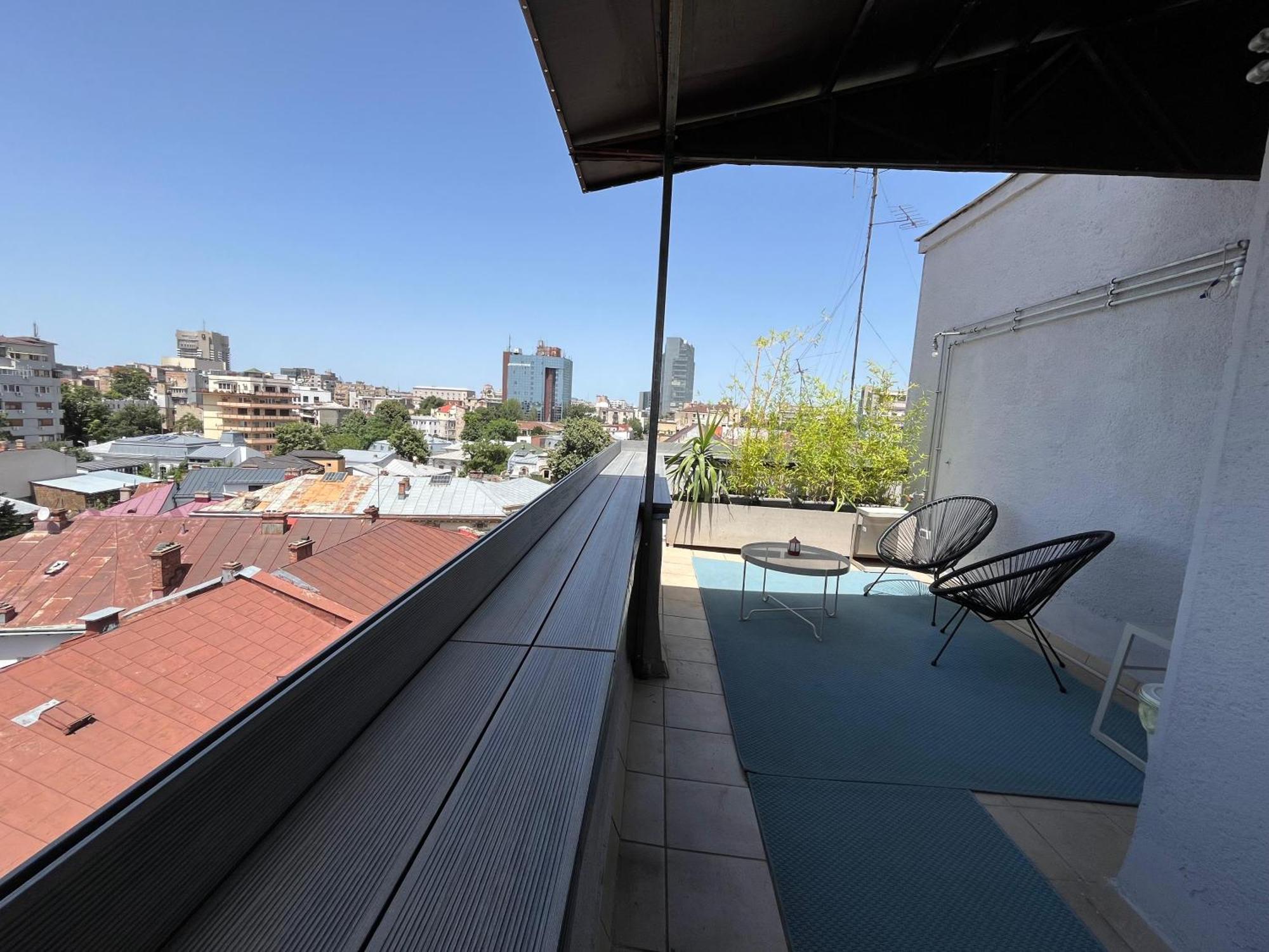 Terrace View Downtown Studio Bukarest Exterior foto